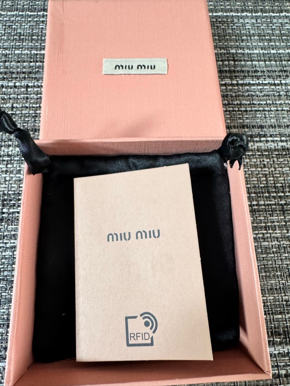 Miu Miu Gold-Tone Logo M Stud Enamel Earrings in Red - Picture 5 of 5